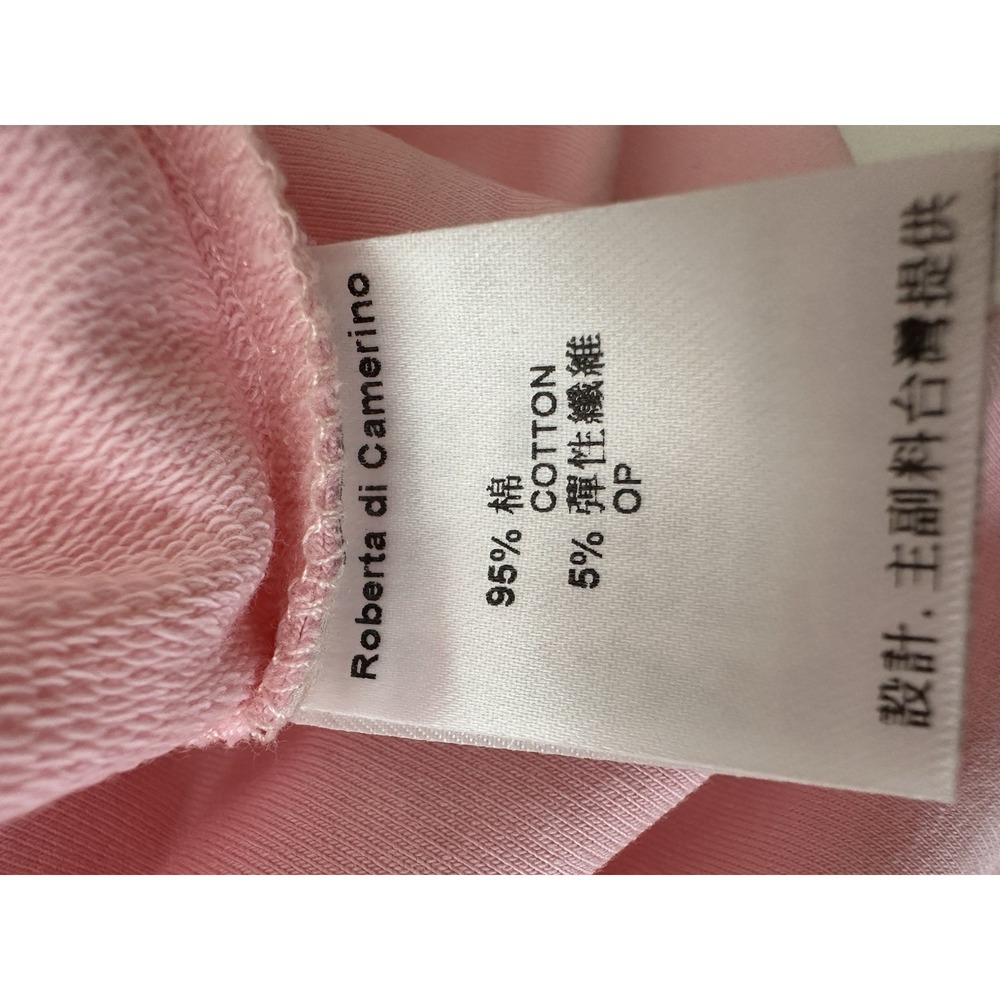 Roberta di Camerino Top Womens XS Made Italy 150-14 Pink Long Sleeve Stretch New - Picture 4 of 10